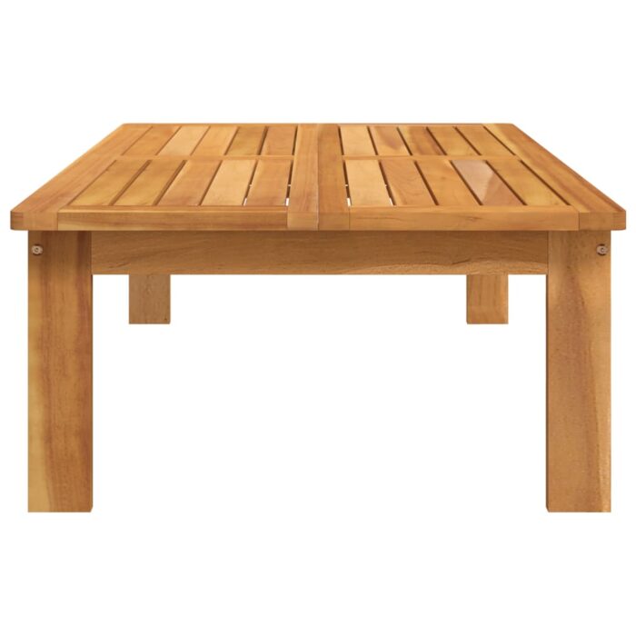 Table de jardin 100x60x30 cm bois d'acacia solide – Image 2