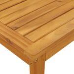 Table de jardin 100x60x30 cm bois d'acacia solide – Image 4