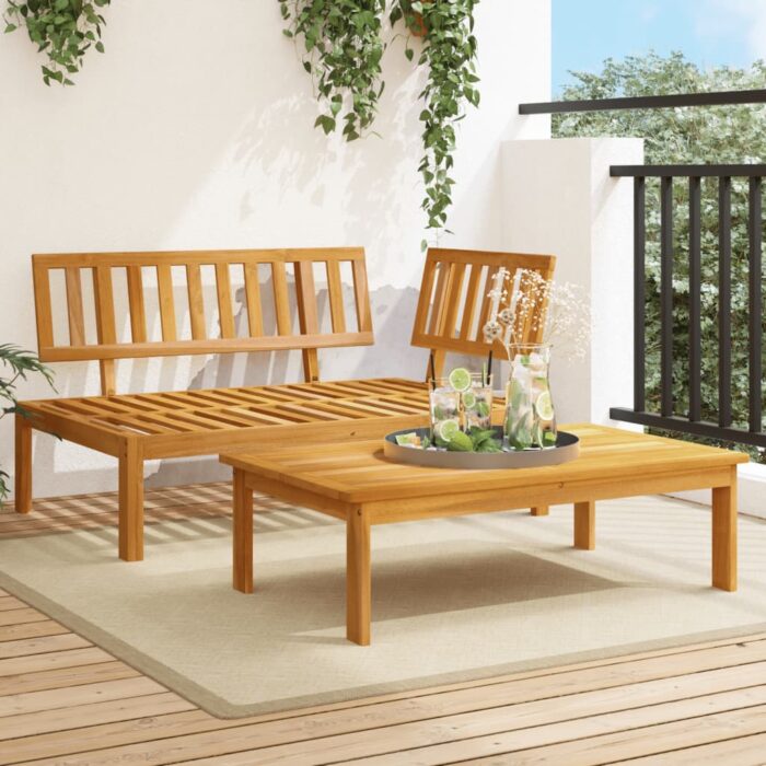 VXL8721012338890_m_en_hd_1.jpg Salon de jardin palette 2 pcs bois massif d'acacia – Image 1