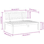 Canapé central palette de jardin bois massif d'acacia – Image 5