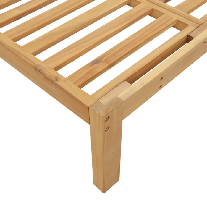 Salon de jardin palette 2 pcs bois massif d'acacia – Image 5