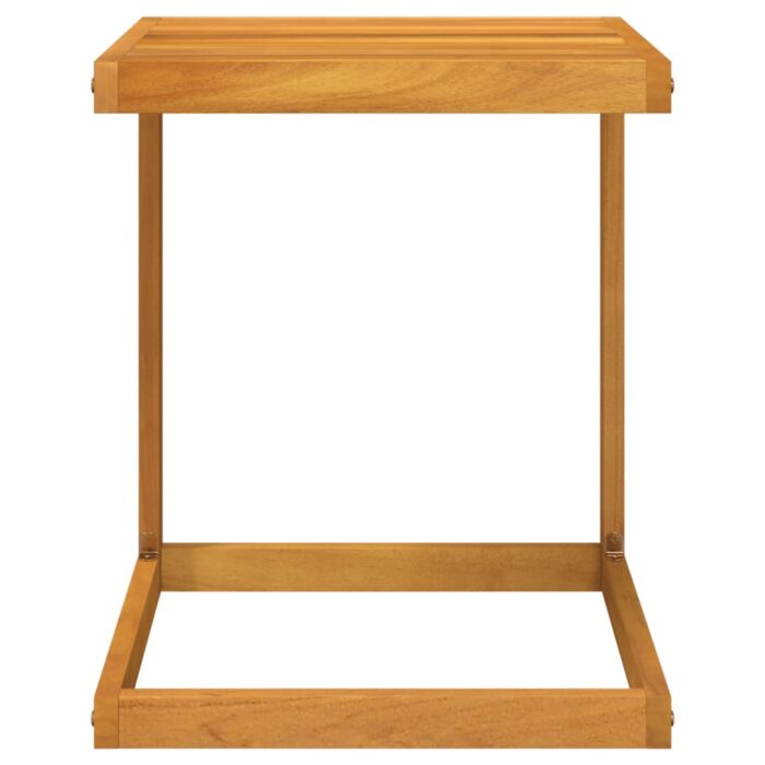 Table en forme de C 42x40x50 cm bois massif d'acacia – Image 2