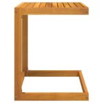Table en forme de C 42x40x50 cm bois massif d'acacia – Image 3