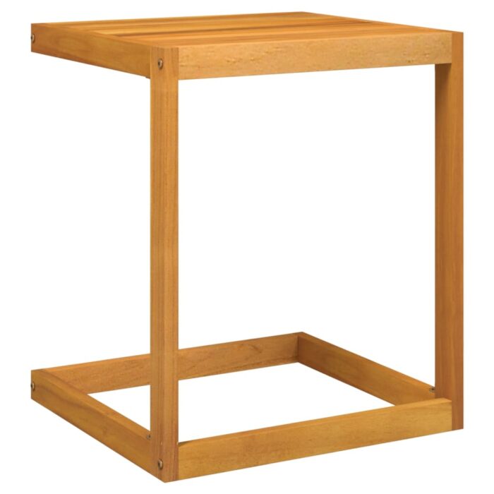 Table en forme de C 42x40x50 cm bois massif d'acacia – Image 4