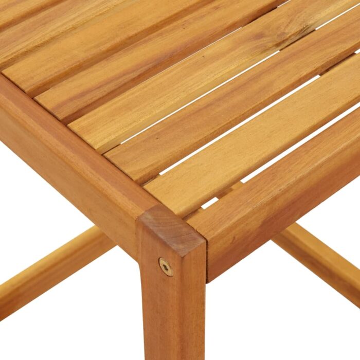 Table en forme de C 42x40x50 cm bois massif d'acacia – Image 6