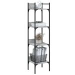 Bibliothèque à 4 niveaux sonoma gris 35x30x138,5 cm – Image 2