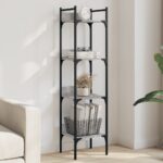 Bibliothèque à 4 niveaux sonoma gris 35x30x138,5 cm