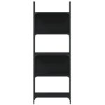 Bibliothèque à 5 niveaux noir 60,5x24x166,5cm bois d'ingénierie – Image 3
