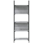Bibliothèque à 5 niveaux sonoma gris 60,5x24x166,5 cm – Image 3