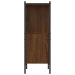 Bibliothèque chêne marron 72x28x77,5 cm bois d'ingénierie – Image 4