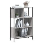 Bibliothèque sonoma gris 72x28x109 cm bois d'ingénierie – Image 2