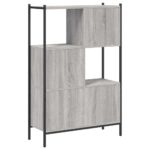 Bibliothèque sonoma gris 72x28x109 cm bois d'ingénierie – Image 5
