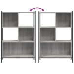Bibliothèque sonoma gris 72x28x109 cm bois d'ingénierie – Image 6