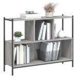 Bibliothèque sonoma gris 102x28x77,5 cm bois d'ingénierie – Image 2