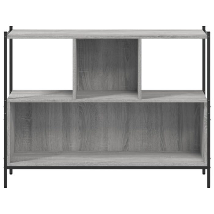 Bibliothèque sonoma gris 102x28x77,5 cm bois d'ingénierie – Image 3