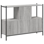 Bibliothèque sonoma gris 102x28x77,5 cm bois d'ingénierie – Image 5