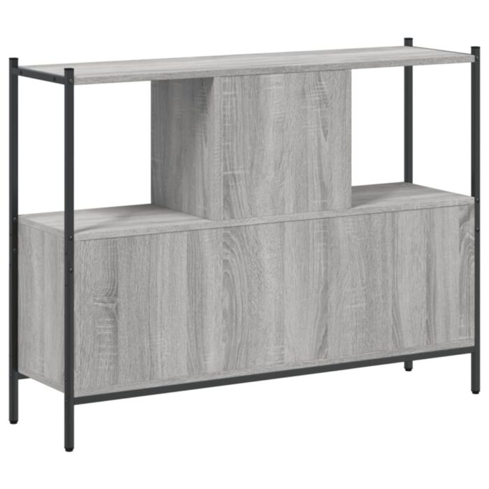 Bibliothèque sonoma gris 102x28x77,5 cm bois d'ingénierie – Image 5
