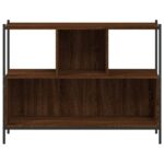 Bibliothèque chêne marron 102x28x77,5 cm bois d'ingénierie – Image 3