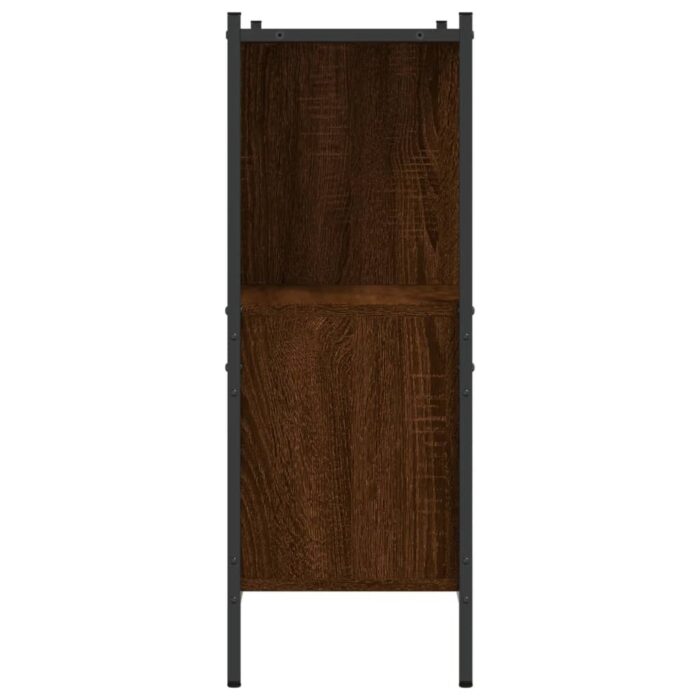 Bibliothèque chêne marron 102x28x77,5 cm bois d'ingénierie – Image 4