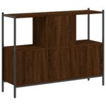 Bibliothèque chêne marron 102x28x77,5 cm bois d'ingénierie – Image 5