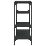 Table console noir 100x30x75 cm bois d'ingénierie – Image 4