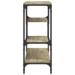 Table console chêne sonoma 100x30x75 cm bois d'ingénierie – Image 4