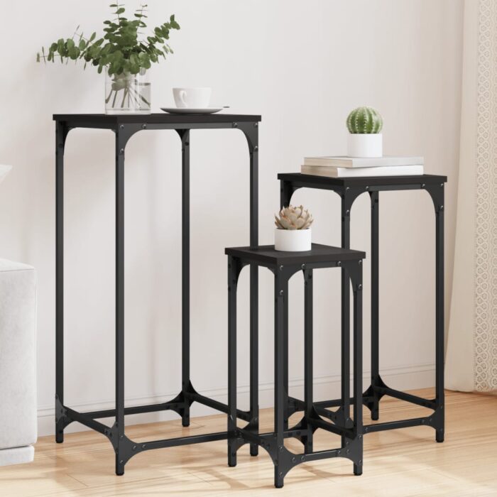 VXL8721012339897_m_en_hd_1.jpg Tables d’appoint gigognes 3 pcs noir bois d'ingénierie – Image 1