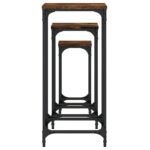 Tables d’appoint gigognes 3 pcs chêne fumé bois d'ingénierie – Image 4