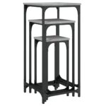 Tables d’appoint gigognes 3 pcs sonoma gris bois d'ingénierie – Image 6