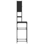Armoire de machine à laver noir 68x48,5x194 cm – Image 7