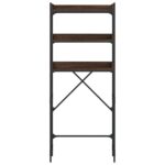 Étagère de lave-linge chêne marron 67x25x163 cm bois ingénierie – Image 4