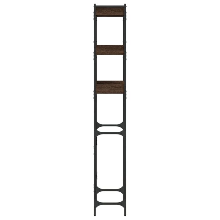 Étagère de lave-linge chêne marron 67x25x163 cm bois ingénierie – Image 5