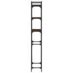 Étagère de lave-linge chêne marron 67x25x163 cm bois ingénierie – Image 5