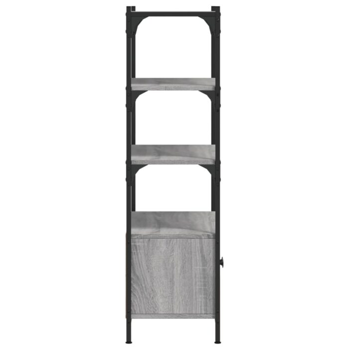 Bibliothèque à 3 niveaux sonoma gris 70x30x109,5 cm – Image 5