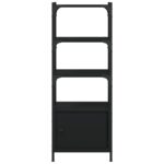 Bibliothèque à 3 niveaux noir 41x30x109,5 cm bois d'ingénierie – Image 4