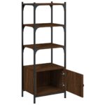 Bibliothèque à 3 niveaux chêne brun 41x30x109,5 cm – Image 3
