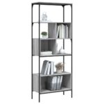 Bibliothèque 5 niveaux sonoma gris 76x33x188,5 cm – Image 2
