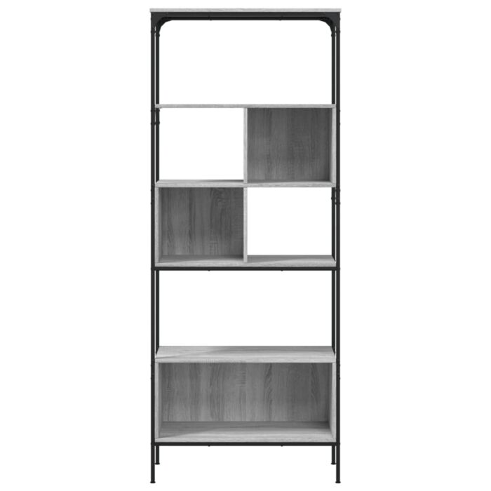 Bibliothèque 5 niveaux sonoma gris 76x33x188,5 cm – Image 3
