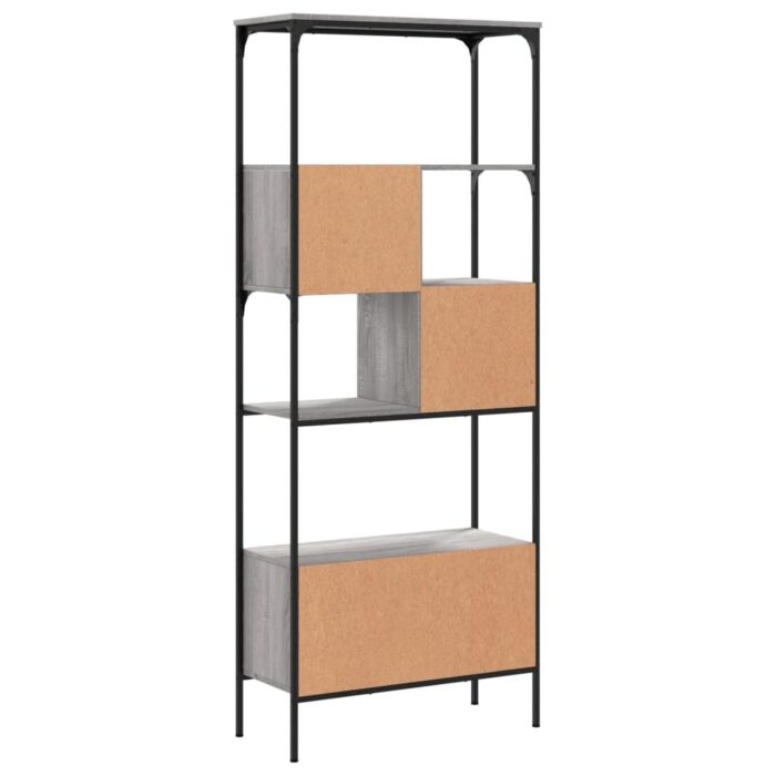 Bibliothèque 5 niveaux sonoma gris 76x33x188,5 cm – Image 5