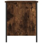 Banc de rangement chêne fumé 40x42,5x50 cm bois d'ingénierie – Image 5
