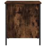 Banc de rangement chêne fumé 40x42,5x50 cm bois d'ingénierie – Image 6