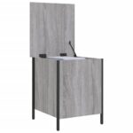 Banc de rangement sonoma gris 40x42,5x50 cm bois d'ingénierie – Image 3