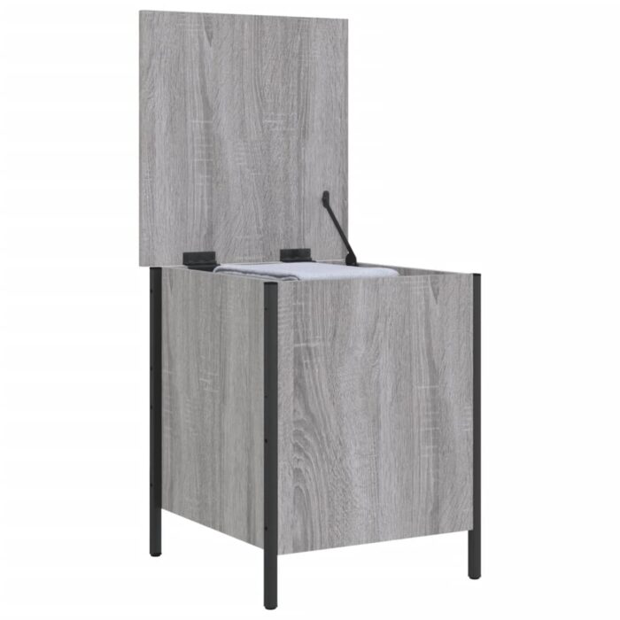 Banc de rangement sonoma gris 40x42,5x50 cm bois d'ingénierie – Image 3