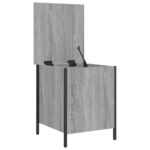 Banc de rangement sonoma gris 40x42,5x50 cm bois d'ingénierie – Image 4