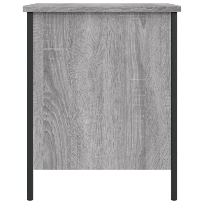 Banc de rangement sonoma gris 40x42,5x50 cm bois d'ingénierie – Image 5