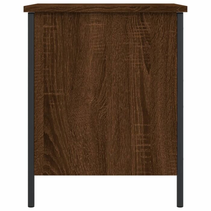 Banc de rangement chêne marron 40x42,5x50 cm bois d'ingénierie – Image 5