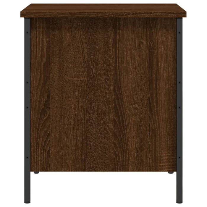 Banc de rangement chêne marron 40x42,5x50 cm bois d'ingénierie – Image 6