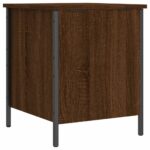Banc de rangement chêne marron 40x42,5x50 cm bois d'ingénierie – Image 7