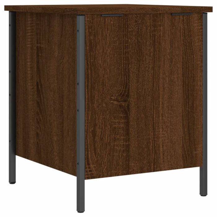 Banc de rangement chêne marron 40x42,5x50 cm bois d'ingénierie – Image 7