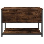 Banc de rangement chêne fumé 70x42,5x47 cm bois d'ingénierie – Image 5